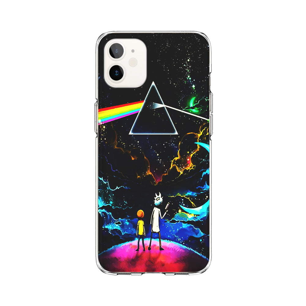 Rick and Morty Triangle Painting iPhone 12 Mini Case