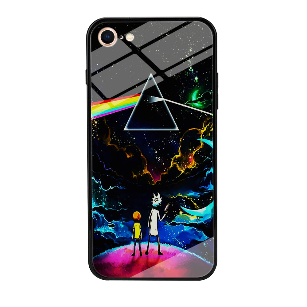 Rick and Morty Triangle Painting iPhone SE 2020 Case