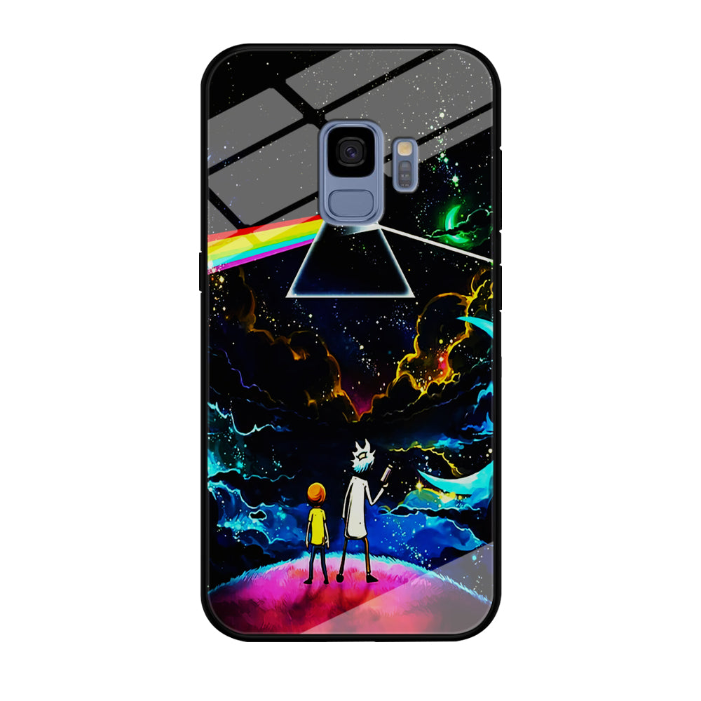 Rick and Morty Triangle Painting Samsung Galaxy S9 Case