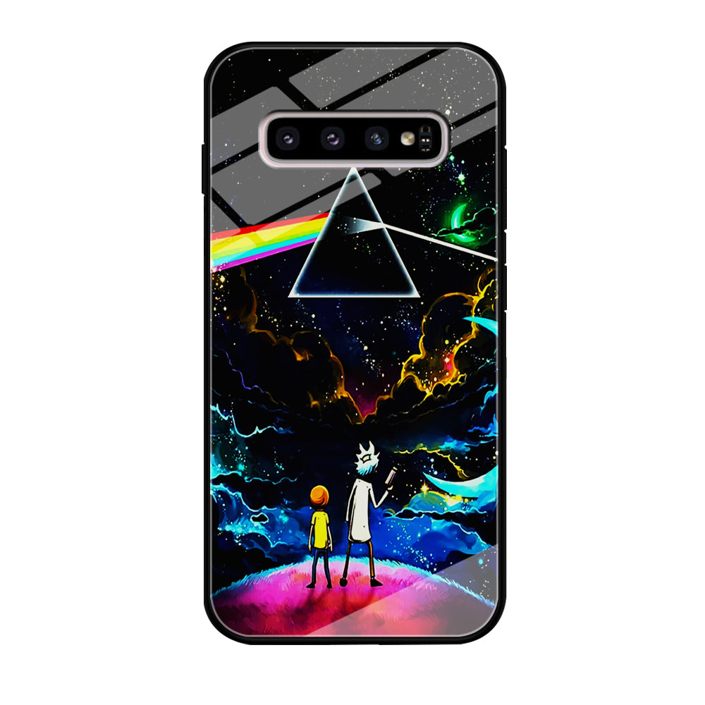 Rick and Morty Triangle Painting Samsung Galaxy S10 Case