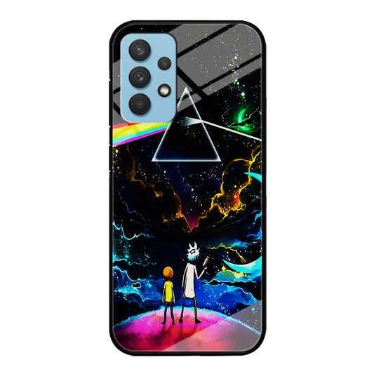 Rick and Morty Triangle Painting Samsung Galaxy A32 Case
