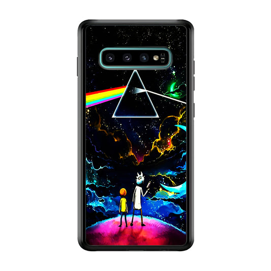 Rick and Morty Triangle Painting Samsung Galaxy S10 Plus Case