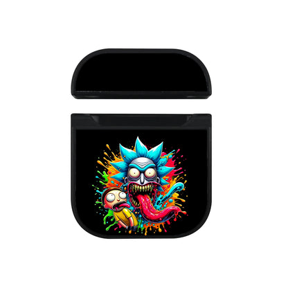 Rick and Morty Turn into Monsters Apple AirPods Case-AirPod Case-Black-Altracase