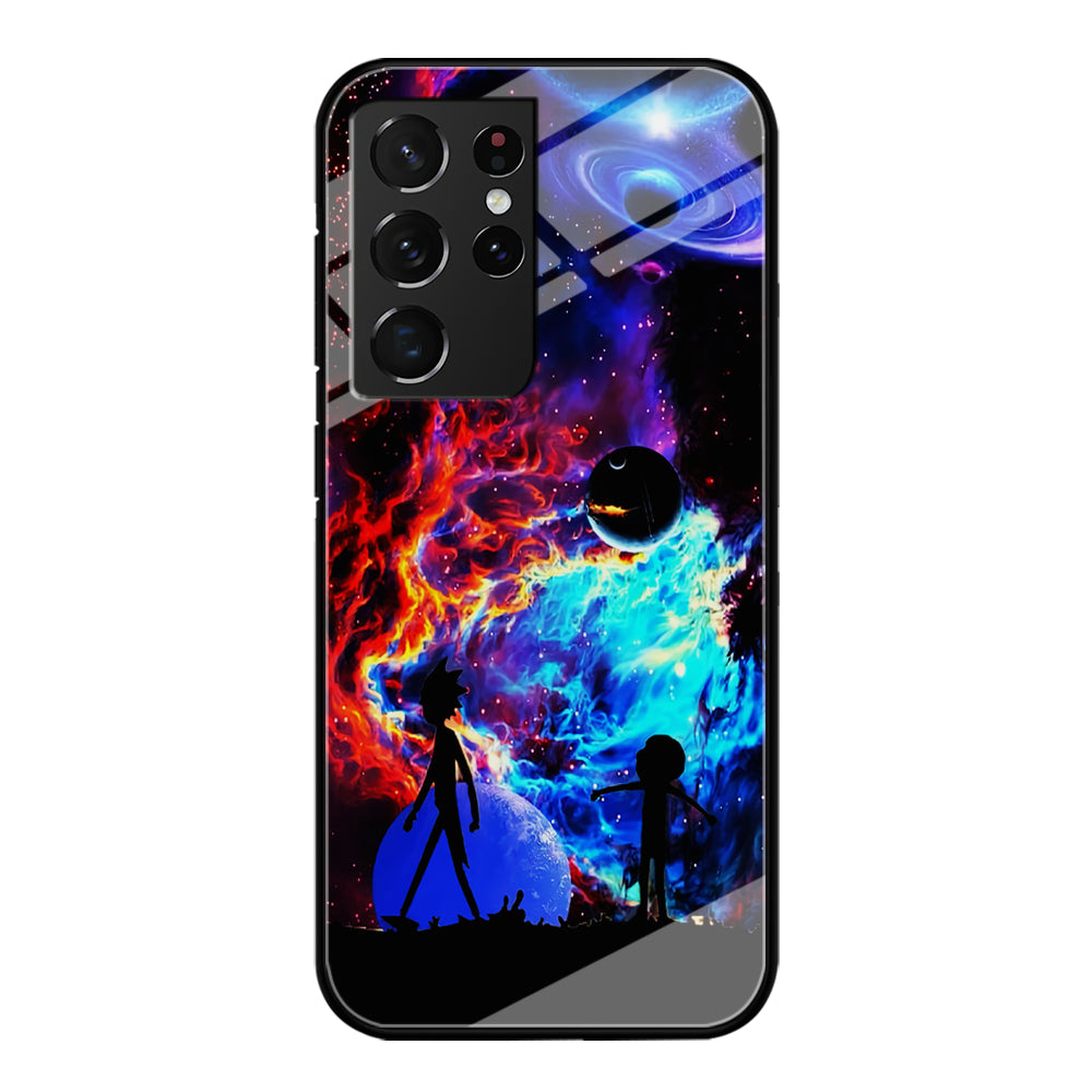 Rick and Morty Wonderful Galaxy Samsung Galaxy S21 Ultra Case-Phone Case-Tempered Glass Case-Altracase