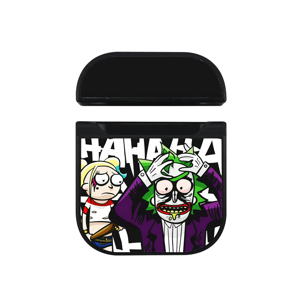 Rick and Morty X Joker and Harley Apple AirPods Case-AirPod Case-Black-Altracase