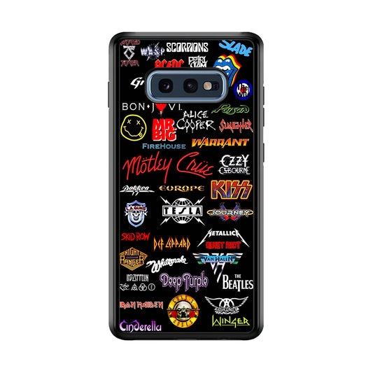 Rock and Metal Band Logo Samsung Galaxy S10E Case