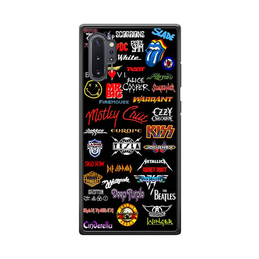 Rock and Metal Band Logo Samsung Galaxy Note 10 Plus Case