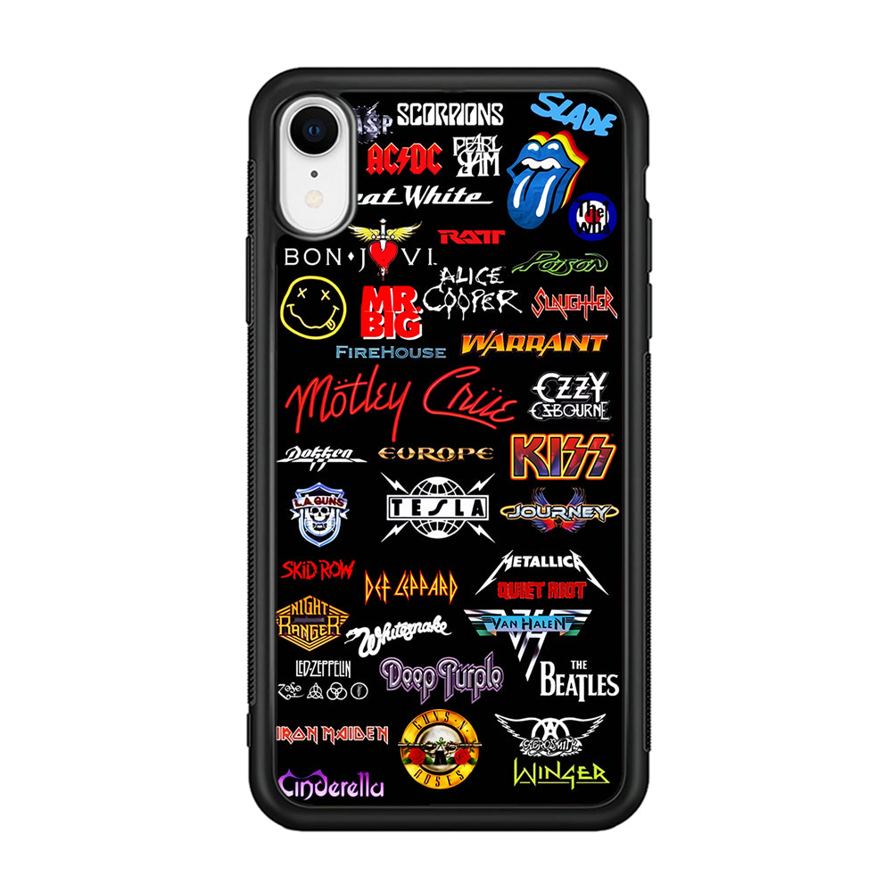 Rock and Metal Band Logo iPhone XR Case