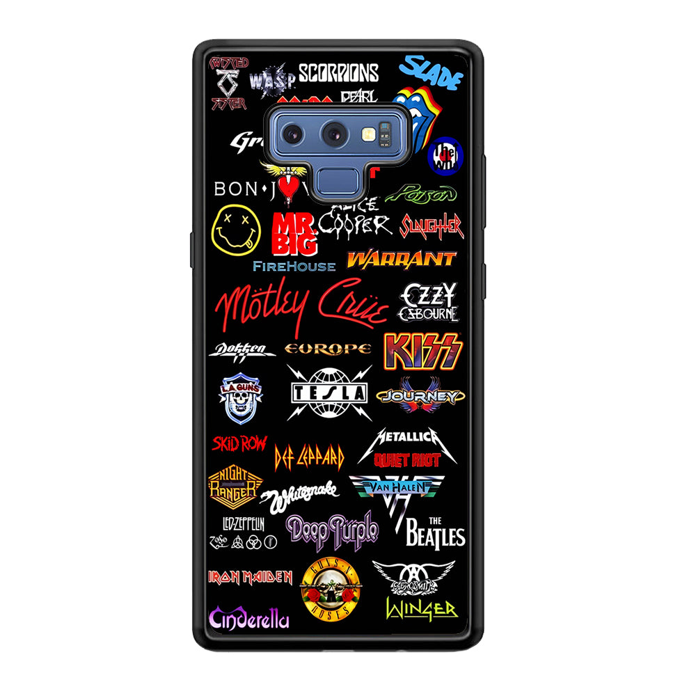 Rock and Metal Band Logo Samsung Galaxy Note 9 Case