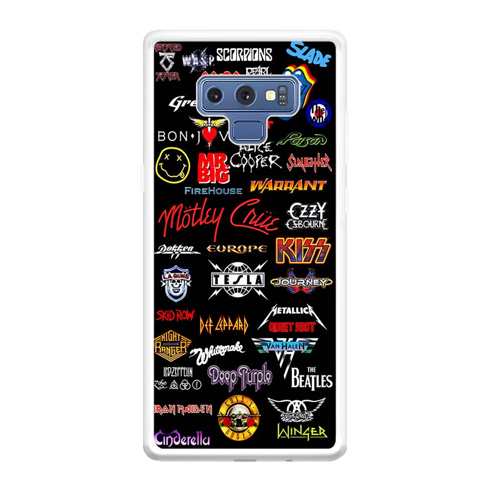 Rock and Metal Band Logo Samsung Galaxy Note 9 Case