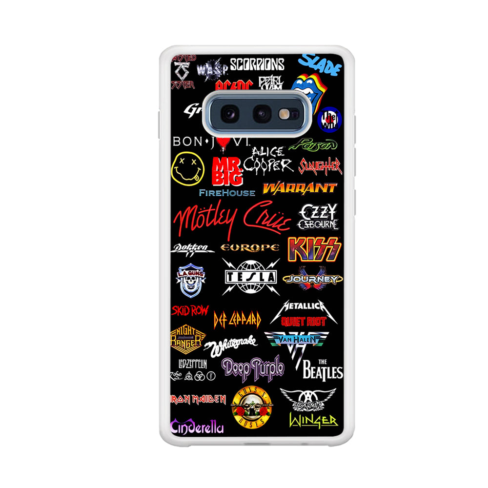 Rock and Metal Band Logo Samsung Galaxy S10E Case