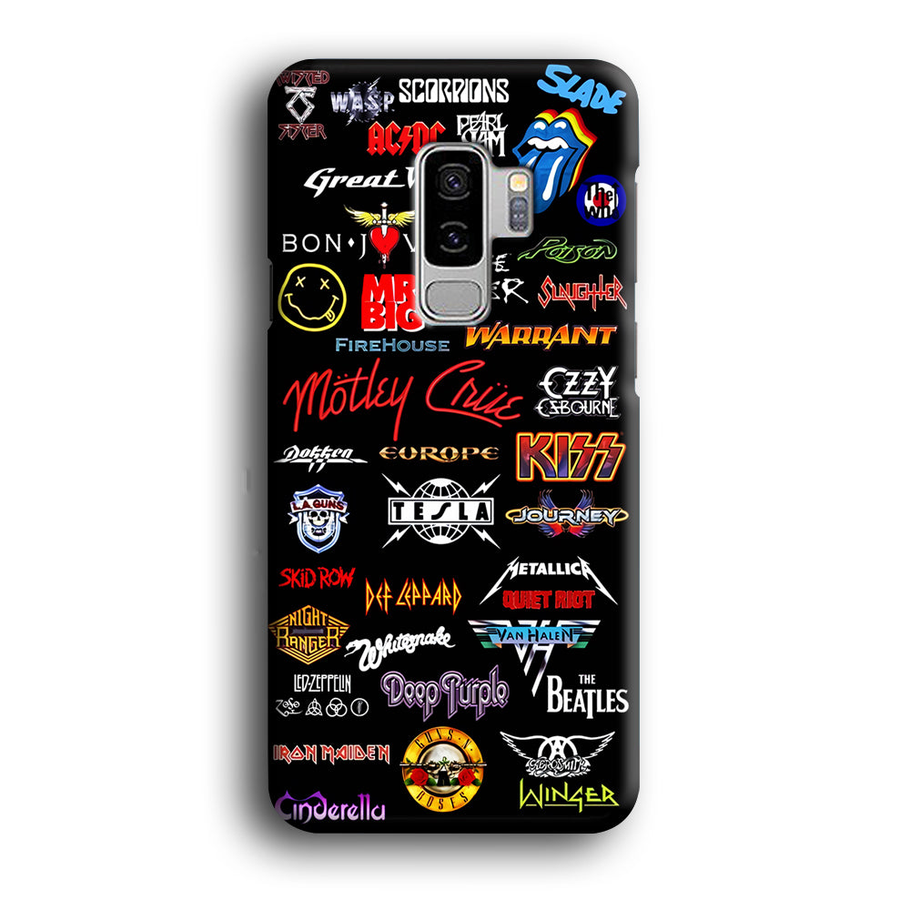 Rock and Metal Band Logo Samsung Galaxy S9 Plus Case