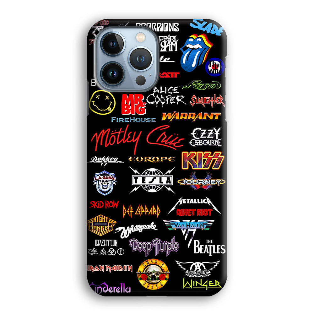 Rock and Metal Band Logo iPhone 14 Pro Case