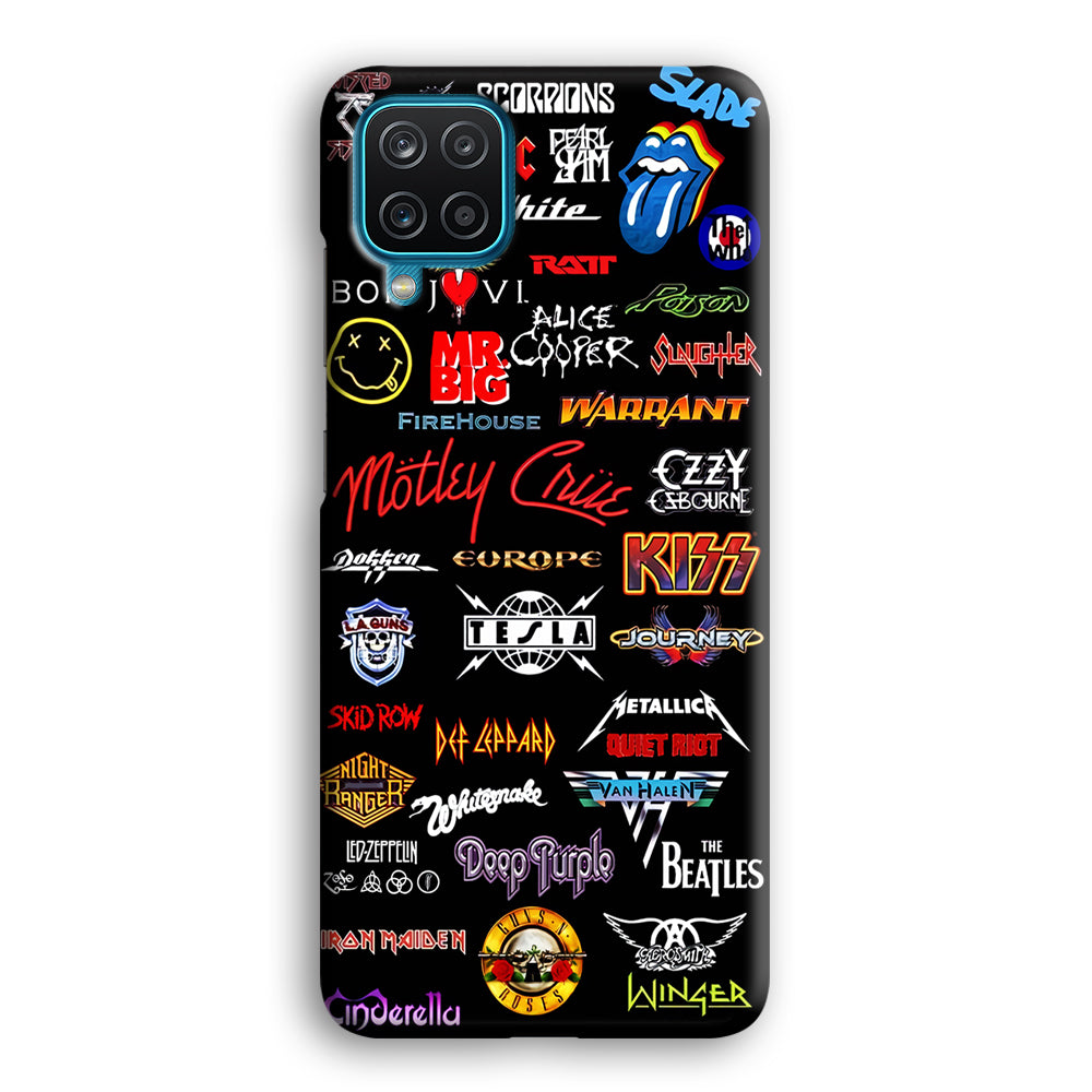 Rock and Metal Band Logo Samsung Galaxy A12 Case