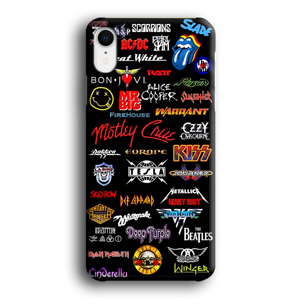 Rock and Metal Band Logo iPhone XR Case