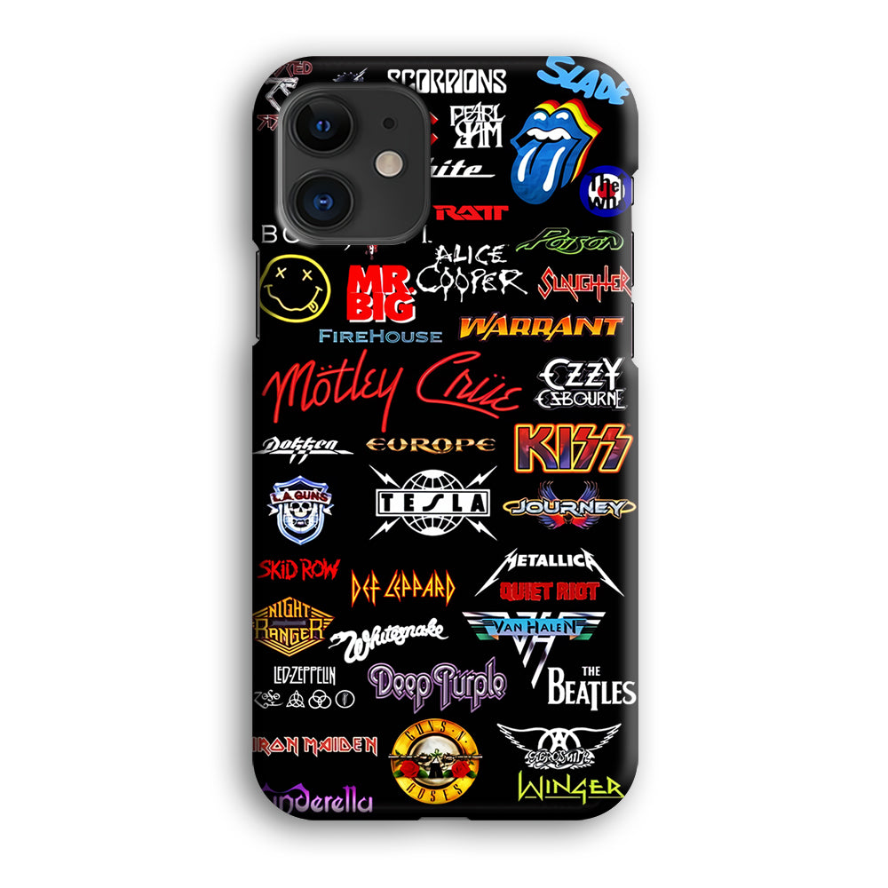 Rock and Metal Band Logo iPhone 12 Case