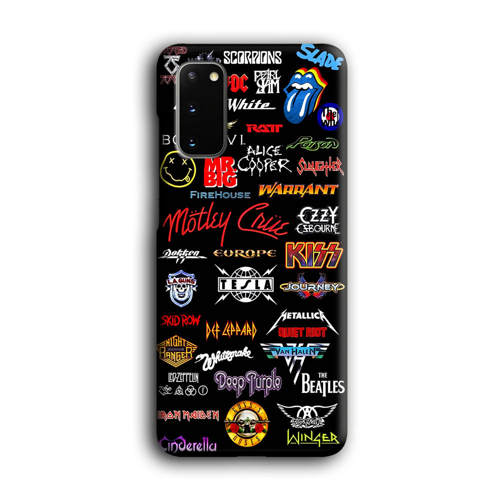 Rock and Metal Band Logo Samsung Galaxy S20 Case