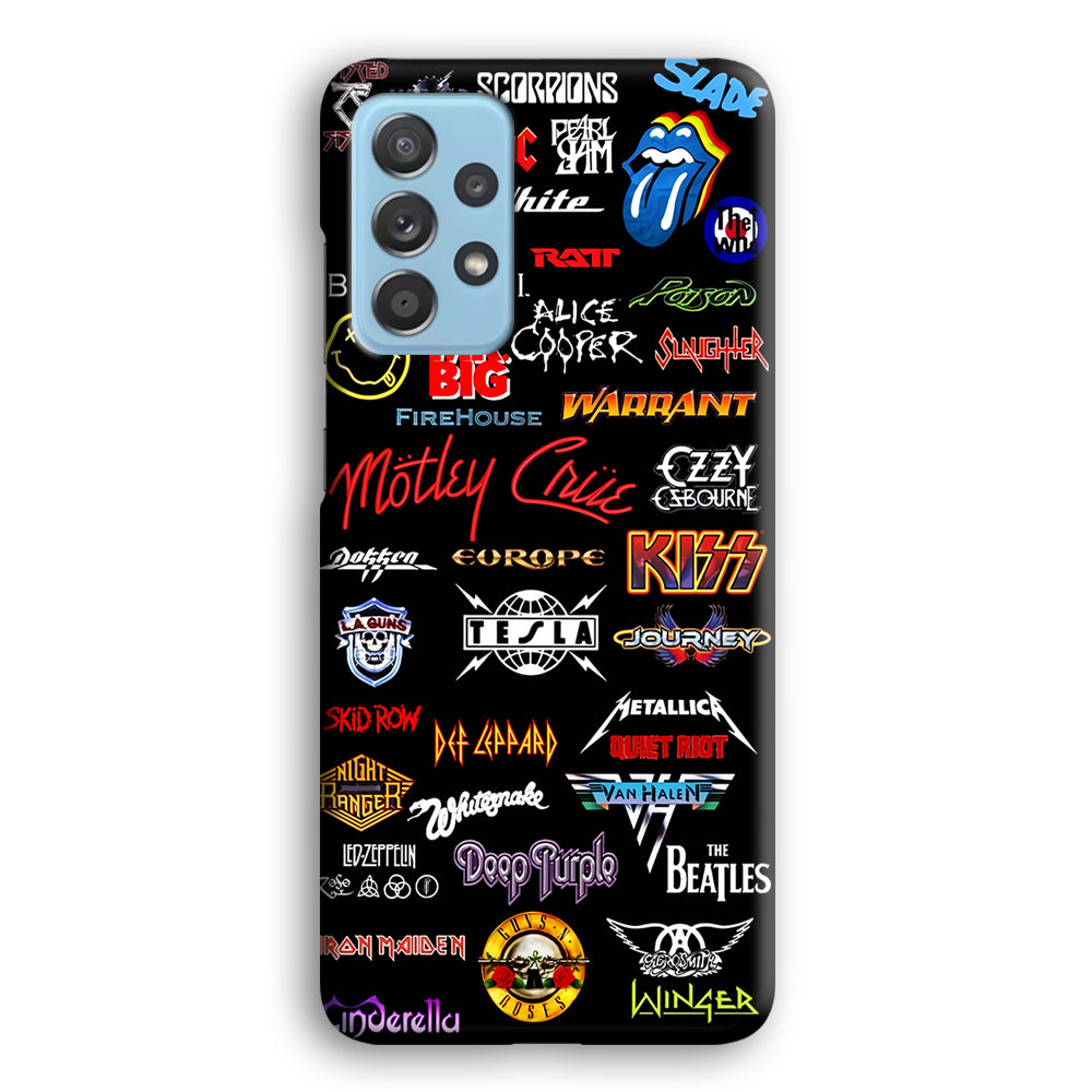 Rock and Metal Band Logo Samsung Galaxy A52 Case