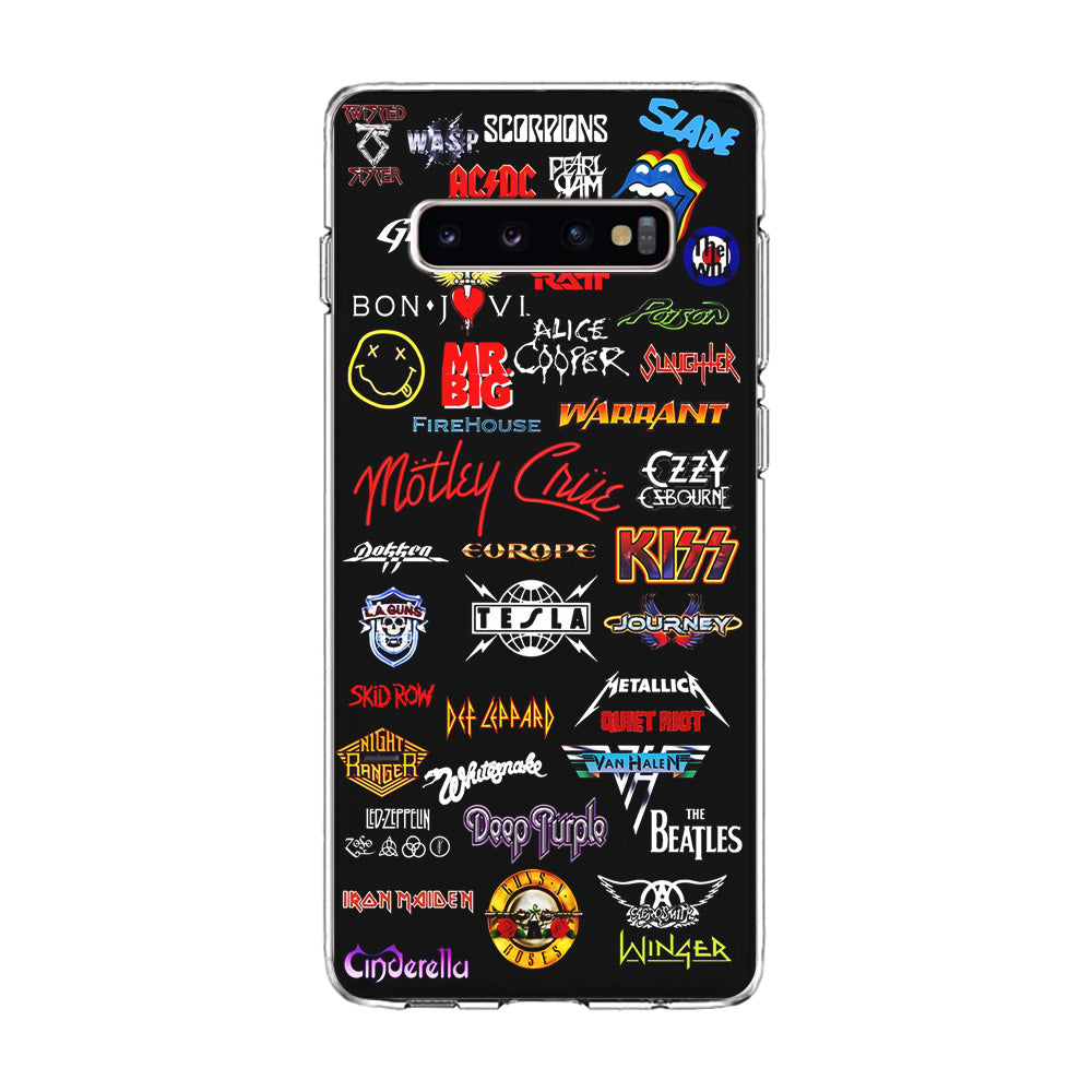 Rock and Metal Band Logo Samsung Galaxy S10 Plus Case
