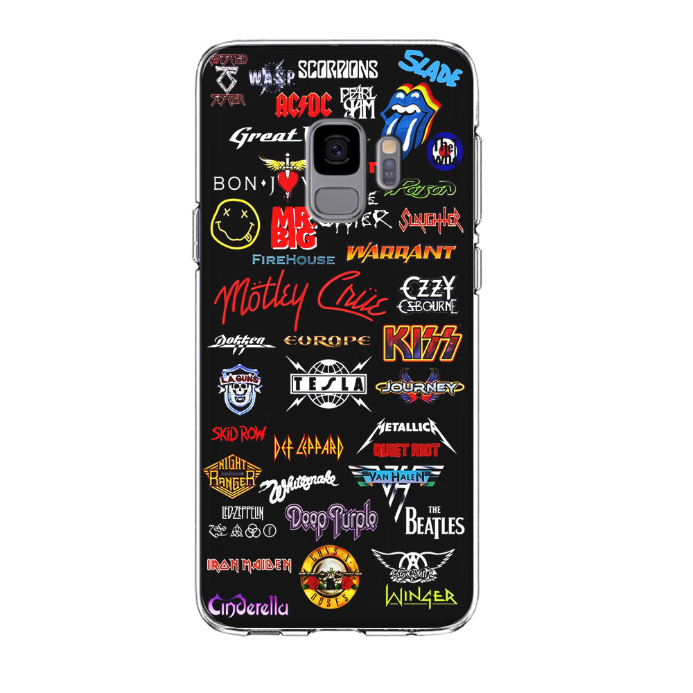 Rock and Metal Band Logo Samsung Galaxy S9 Case