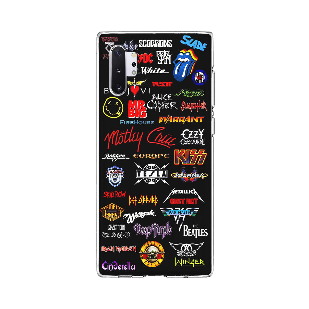 Rock and Metal Band Logo Samsung Galaxy Note 10 Plus Case