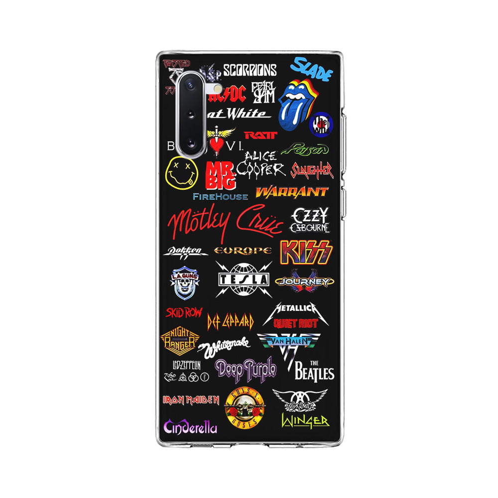Rock and Metal Band Logo Samsung Galaxy Note 10 Case