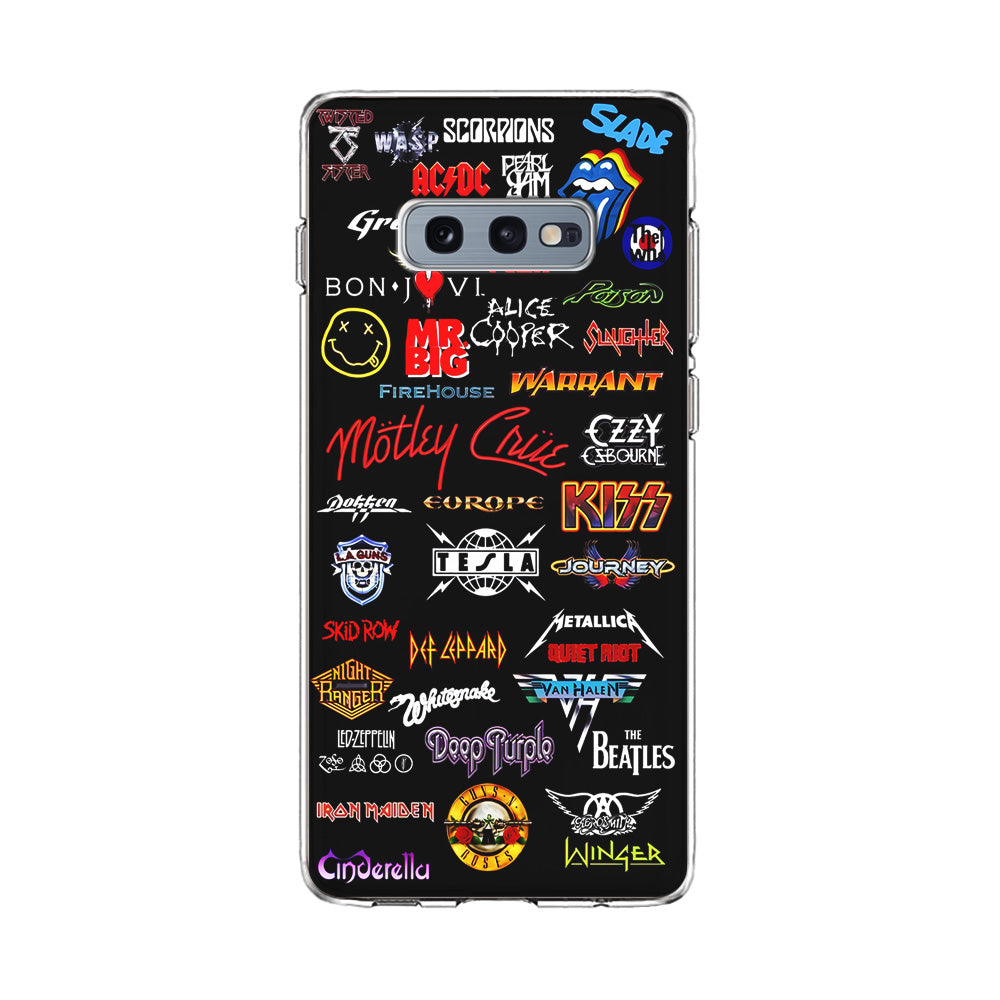 Rock and Metal Band Logo Samsung Galaxy S10E Case