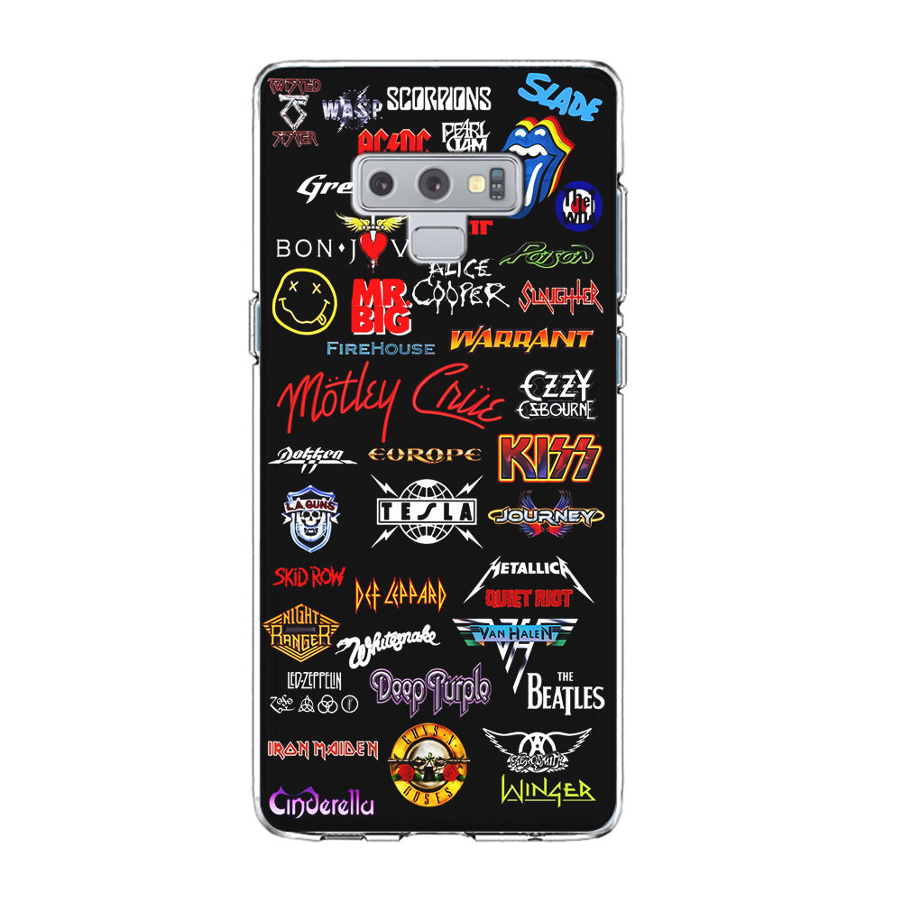 Rock and Metal Band Logo Samsung Galaxy Note 9 Case