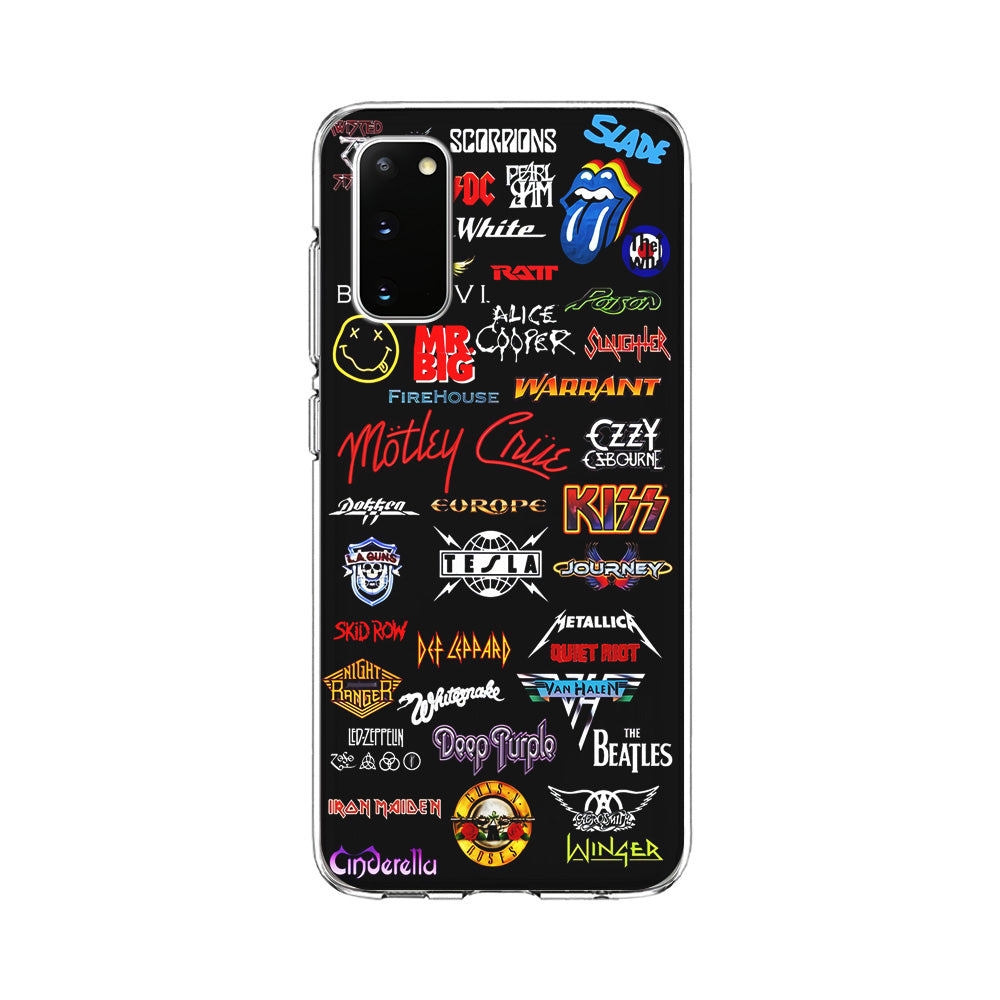 Rock and Metal Band Logo Samsung Galaxy S20 Case