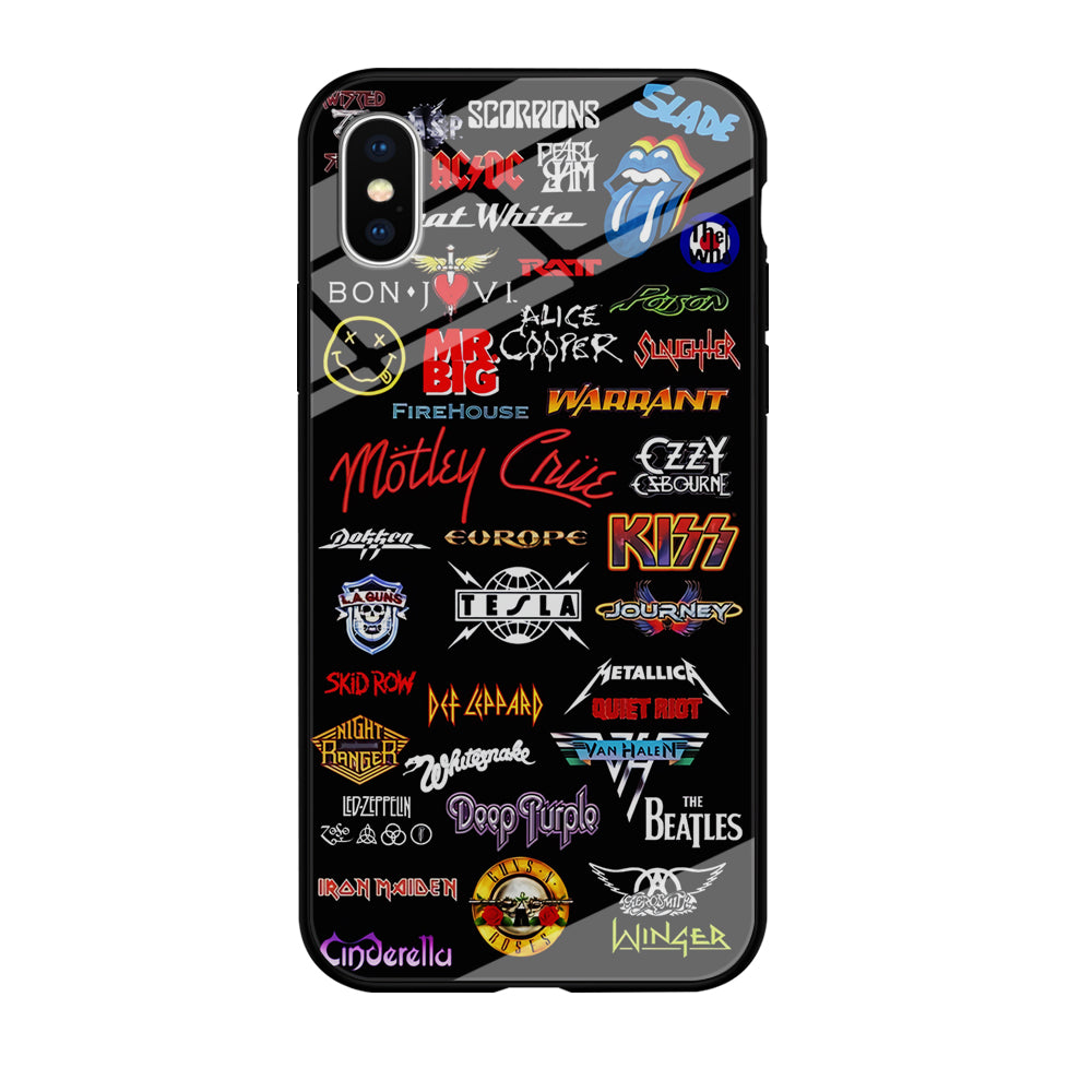 Rock and Metal Band Logo iPhone Xs Max Case