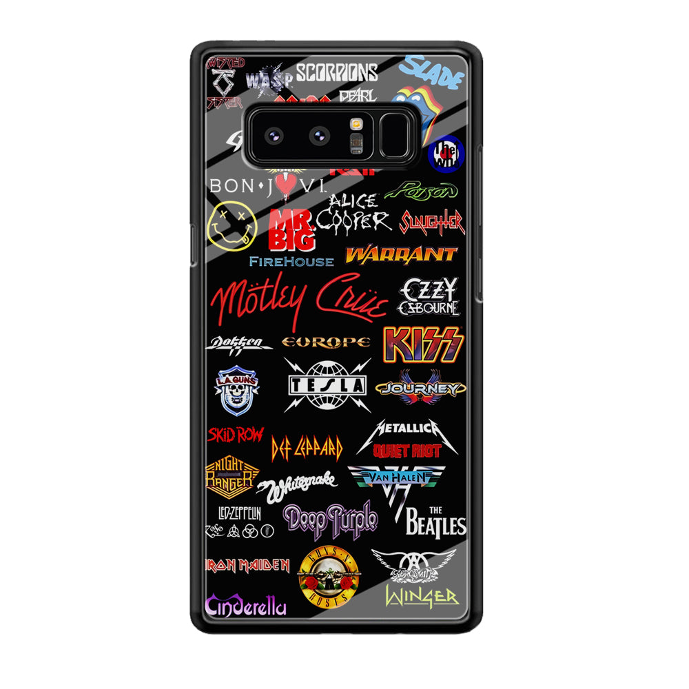 Rock and Metal Band Logo Samsung Galaxy Note 8 Case