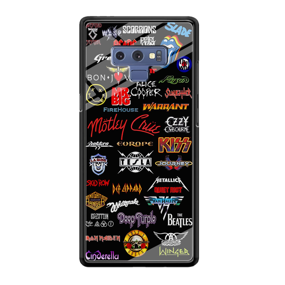 Rock and Metal Band Logo Samsung Galaxy Note 9 Case