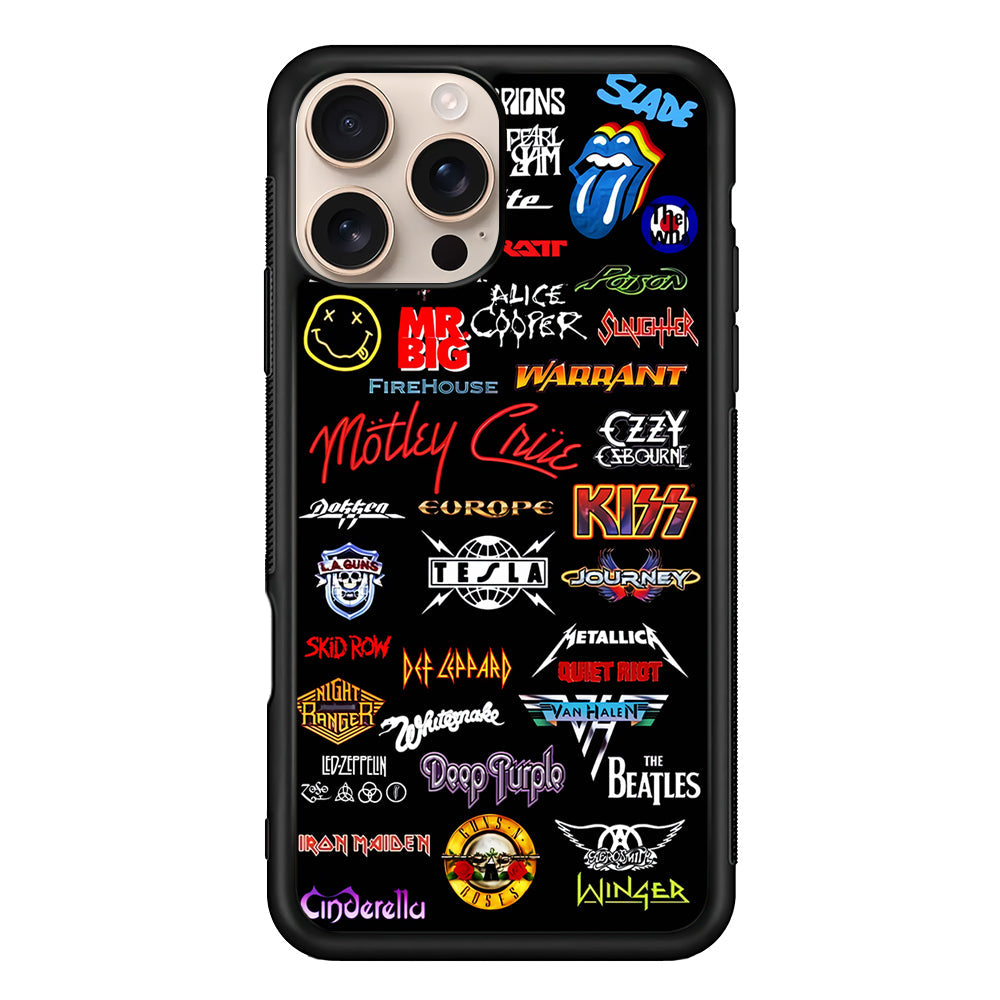 Rock and Metal Band Logo iPhone 16 Pro Max Case - Altracase