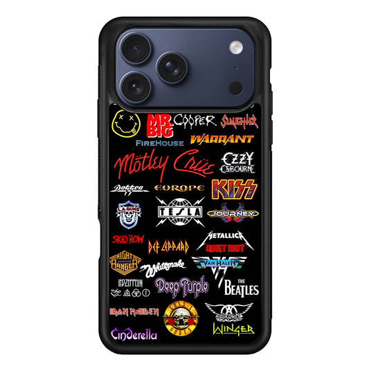 Rock and Metal Band Logo iPhone 17 Pro Case - Altracase