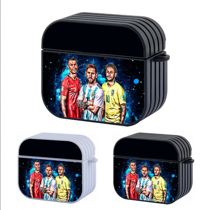 Ronaldo Messi Neymar Hard Plastic Case Cover For Apple Airpods 3