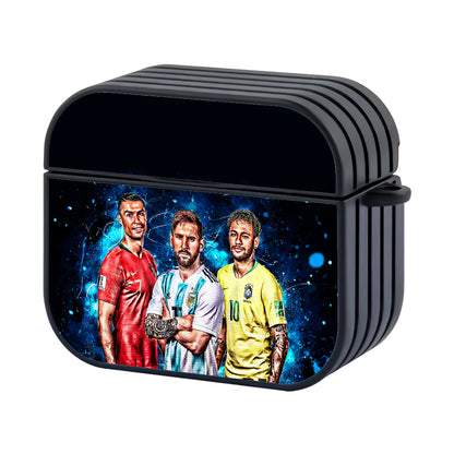 Ronaldo Messi Neymar Hard Plastic Case Cover For Apple Airpods 3