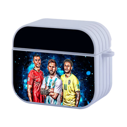 Ronaldo Messi Neymar Hard Plastic Case Cover For Apple Airpods 3