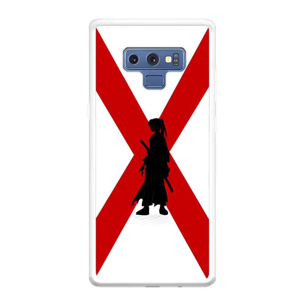 Samurai X Kenshin Silhouette Samsung Galaxy Note 9 Case