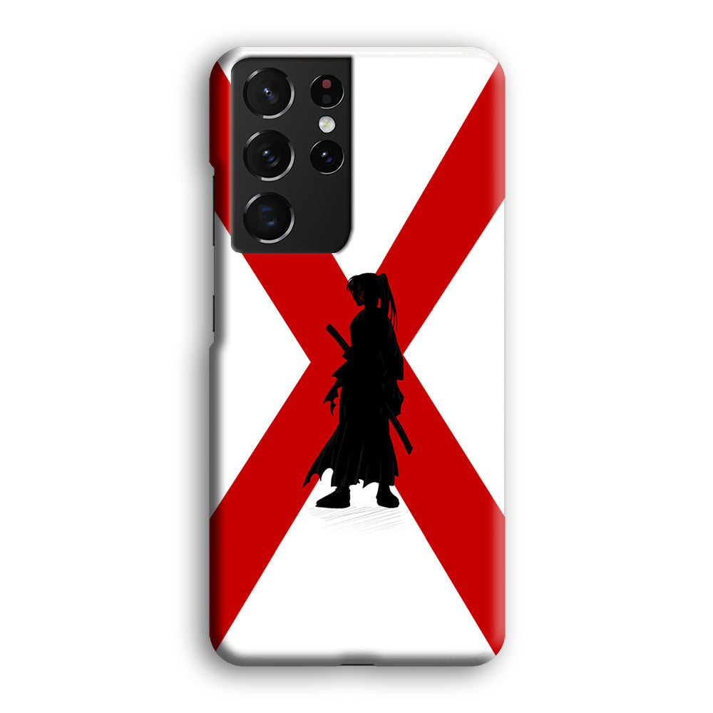 Samurai X Kenshin Silhouette Samsung Galaxy S23 Ultra Case