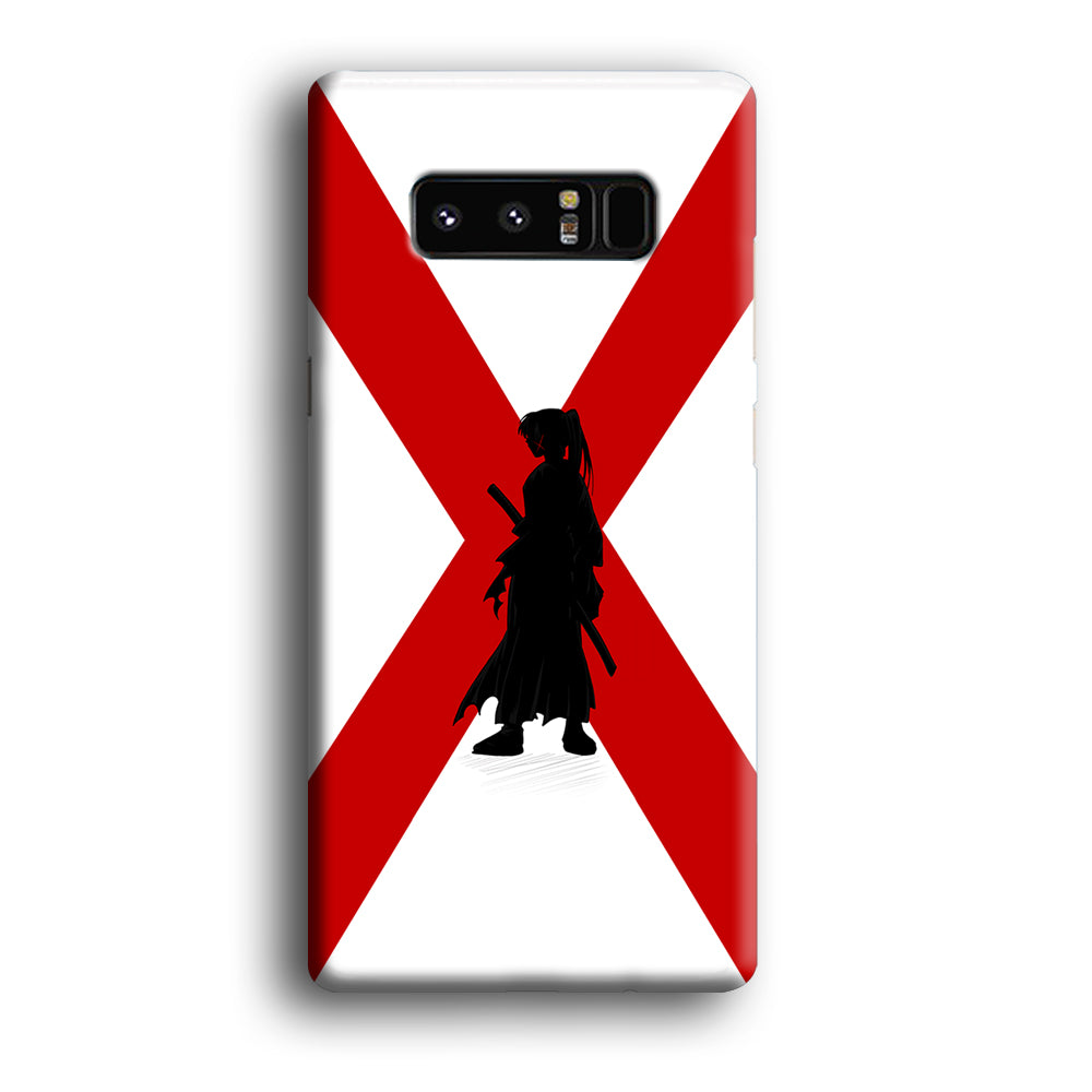 Samurai X Kenshin Silhouette Samsung Galaxy Note 8 Case