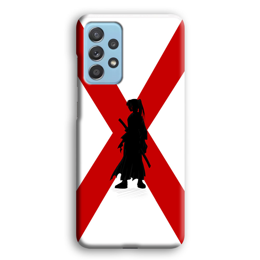 Samurai X Kenshin Silhouette Samsung Galaxy A52 Case