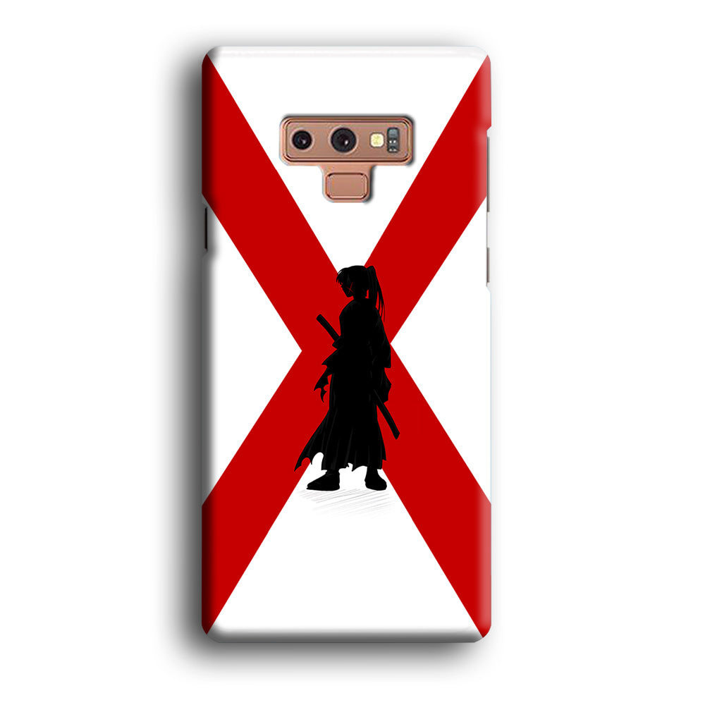 Samurai X Kenshin Silhouette Samsung Galaxy Note 9 Case