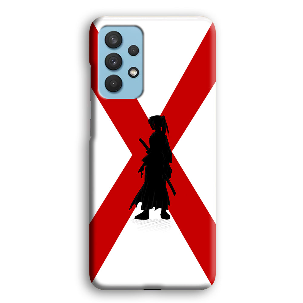 Samurai X Kenshin Silhouette Samsung Galaxy A32 Case