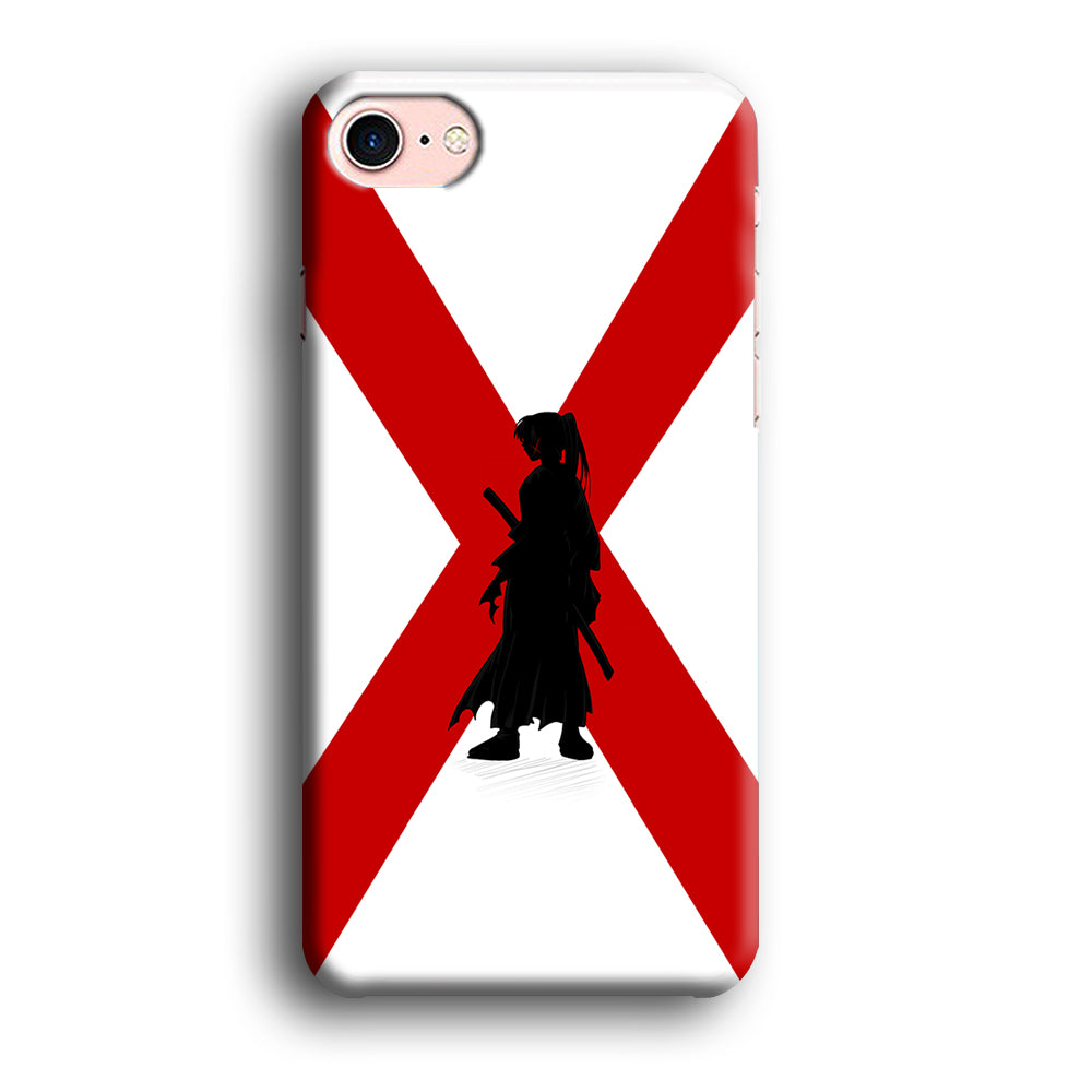 Samurai X Kenshin Silhouette iPhone SE 3 2022 Case