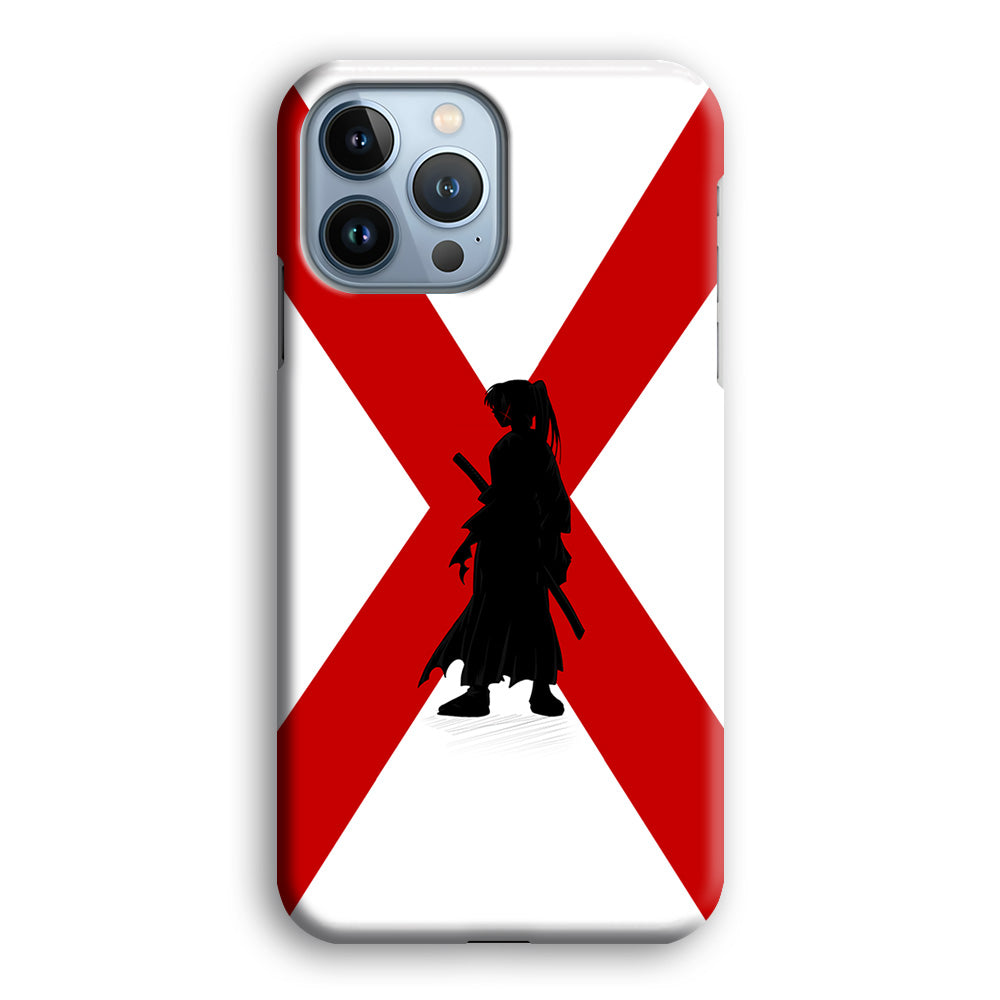 Samurai X Kenshin Silhouette iPhone 13 Pro Max Case