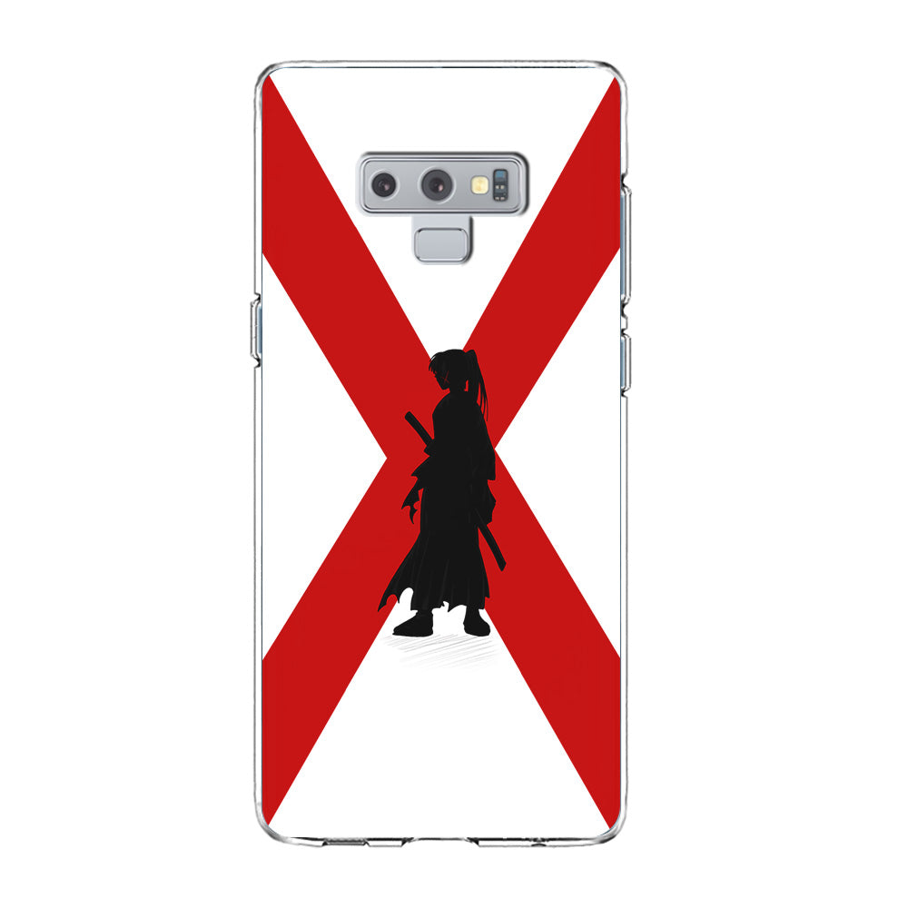 Samurai X Kenshin Silhouette Samsung Galaxy Note 9 Case