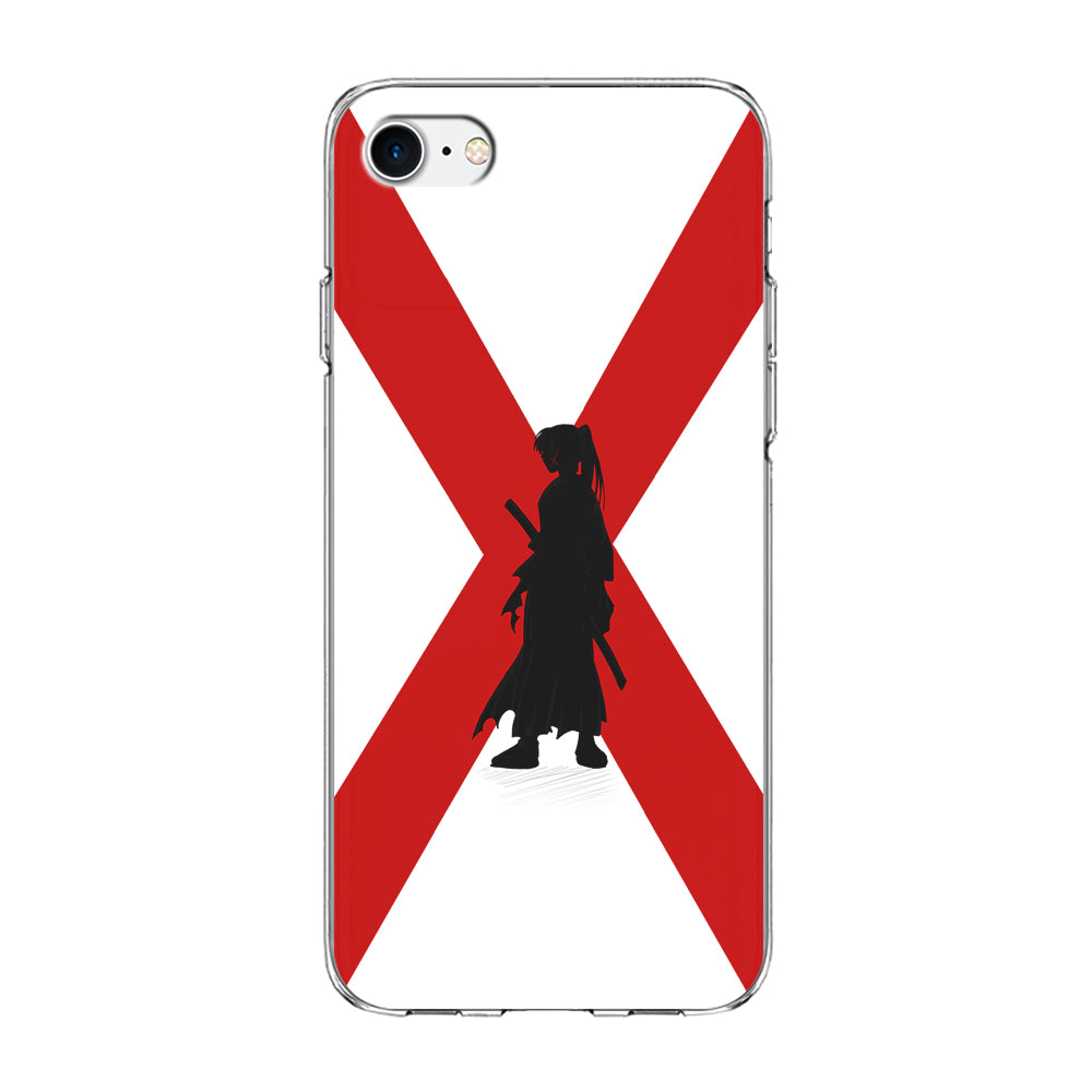Samurai X Kenshin Silhouette iPhone SE 3 2022 Case