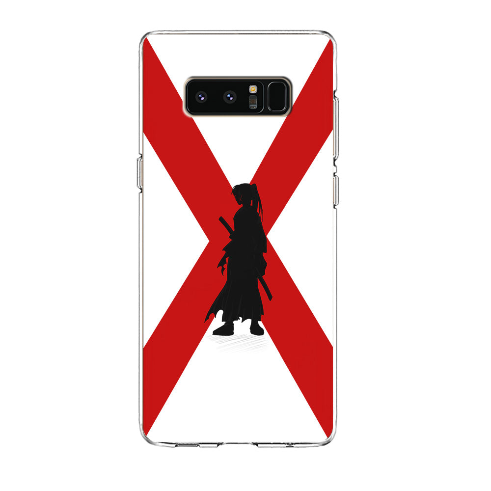 Samurai X Kenshin Silhouette Samsung Galaxy Note 8 Case