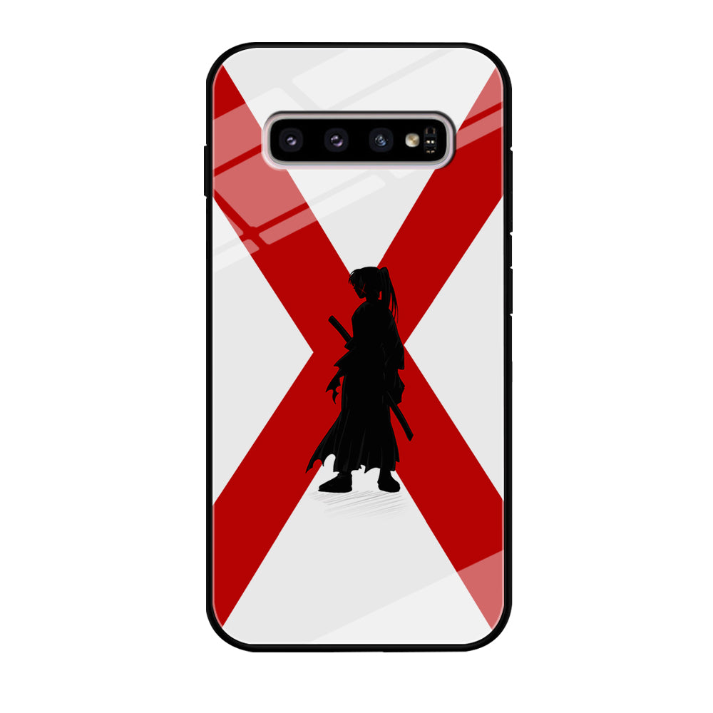 Samurai X Kenshin Silhouette Samsung Galaxy S10 Plus Case