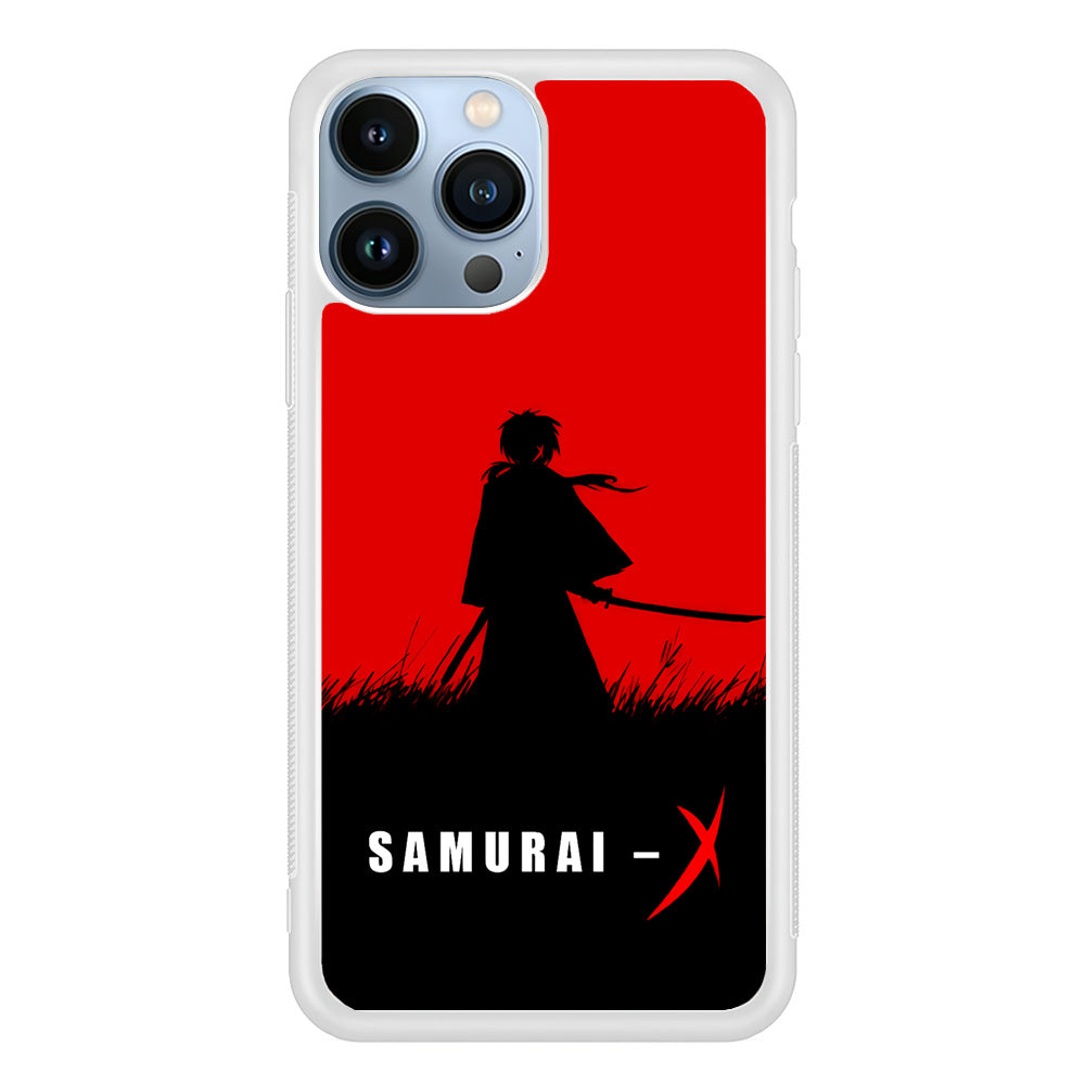 Samurai X Silhouette Poster iPhone 13 Pro Max Case